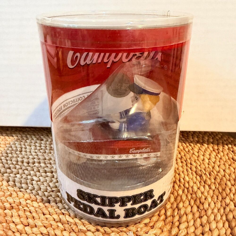 1998 Campbells Soup Skipper Pedal Boat Xonex Die Cast Original Package